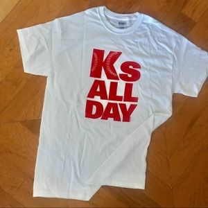 Men’s White Pitcher’s tee